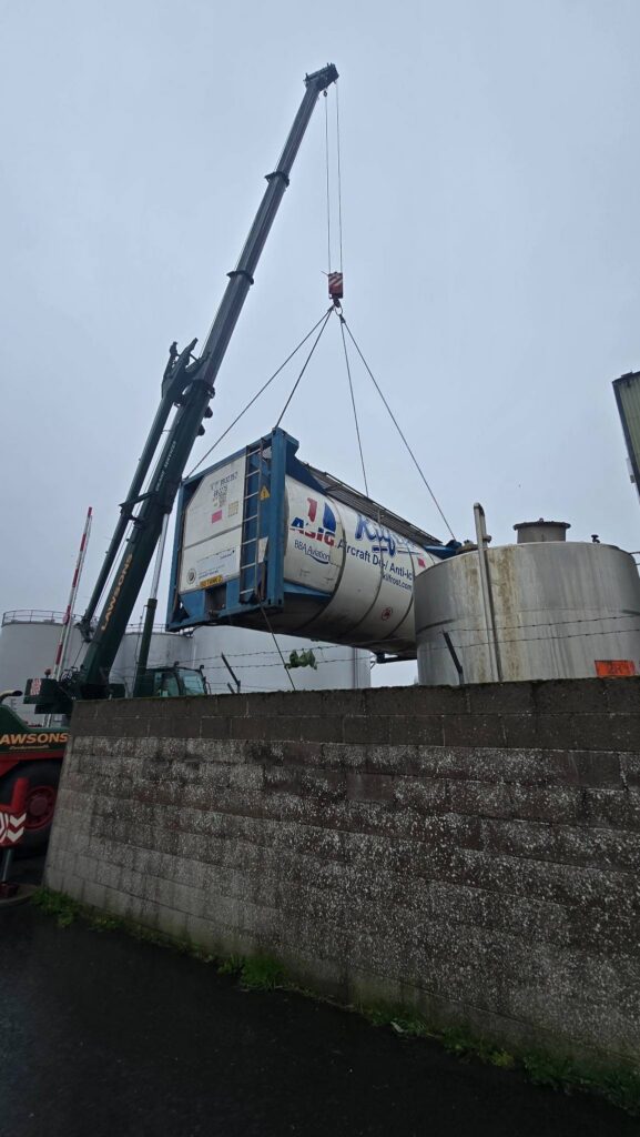 Stainless steel wastewater tank replacement and pipework modifications carried out in Silloth Cumbria