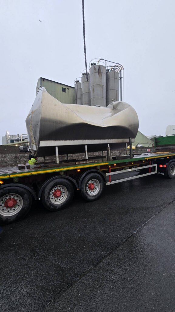 Stainless steel wastewater tank Removal Silloth