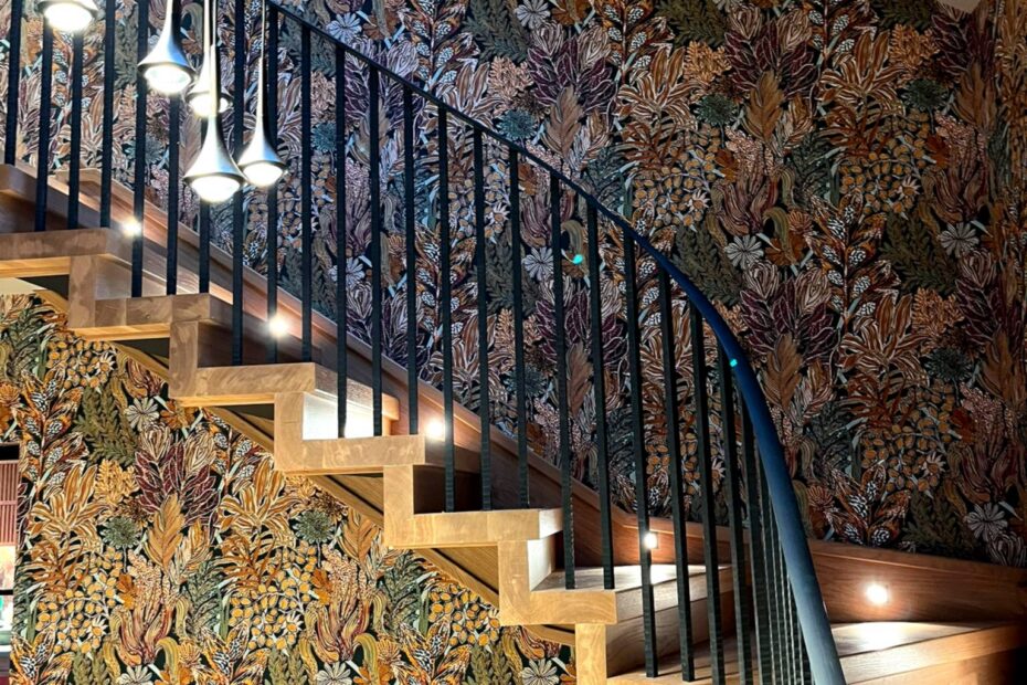 Steel staircase structure integrated into high end property renovation in Cumbria